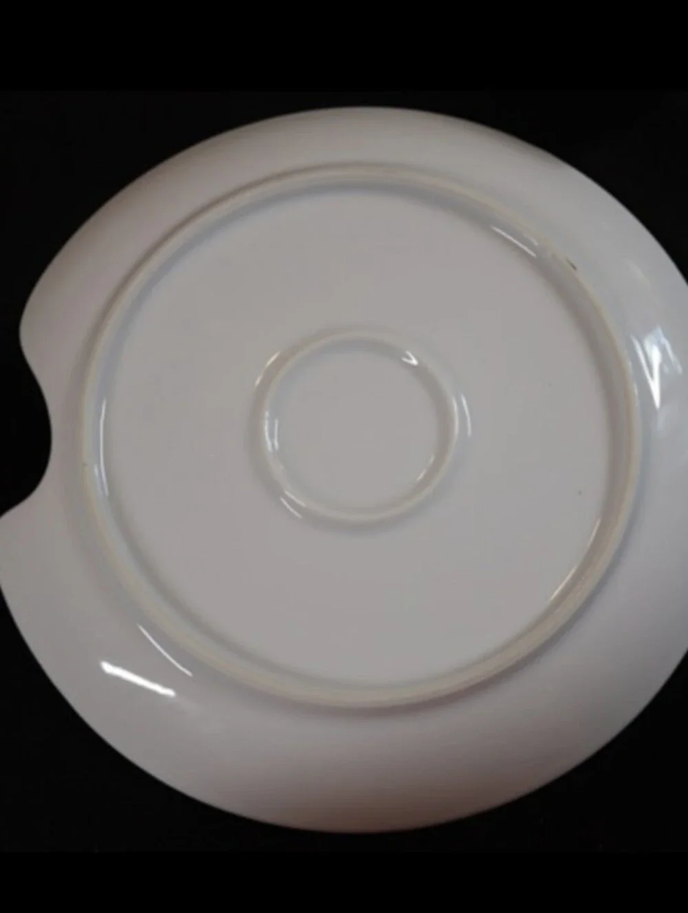 Vintage Metasco Fine China Snack Set W/ White Cups & Plates & Silver Accents